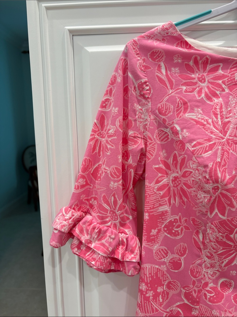 Lilly Pulitzer Fiesta in Pink Ribbon Nina Pina Dress. Size 6 - Picture 3 of 10